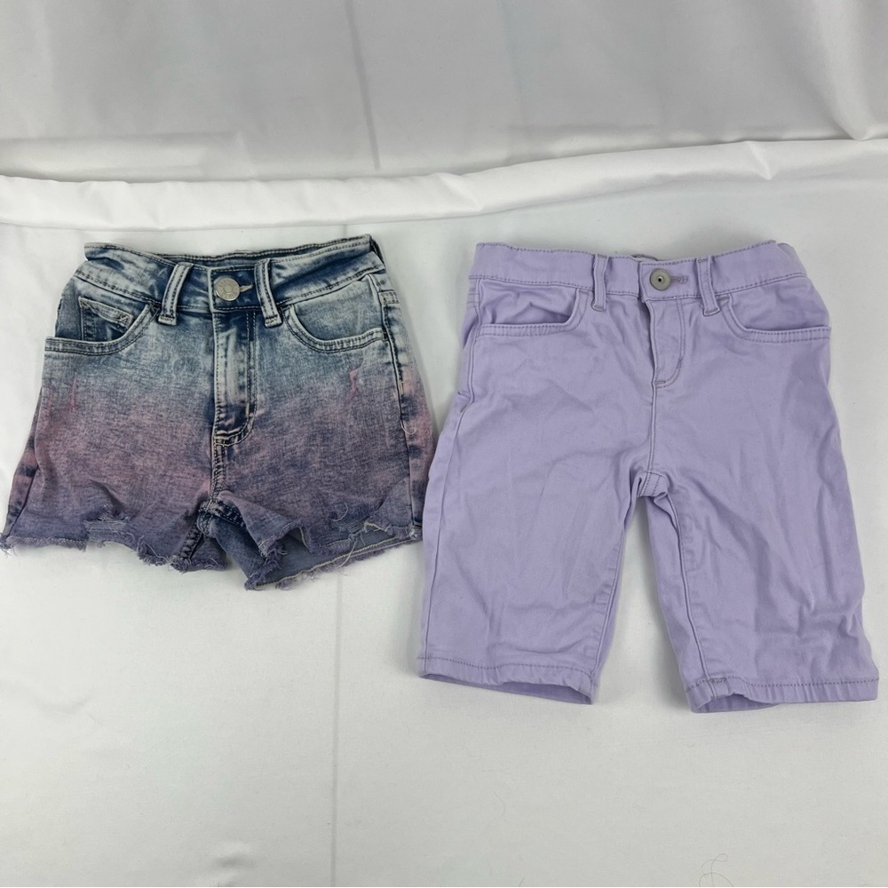 Girl's Shorts - Children's Place - Justice - Size 6 - Denim Blue and Purple